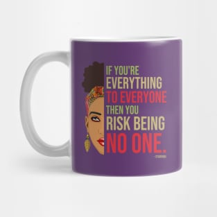 Black Woman Be the Change You Wish To See Word Art Mug